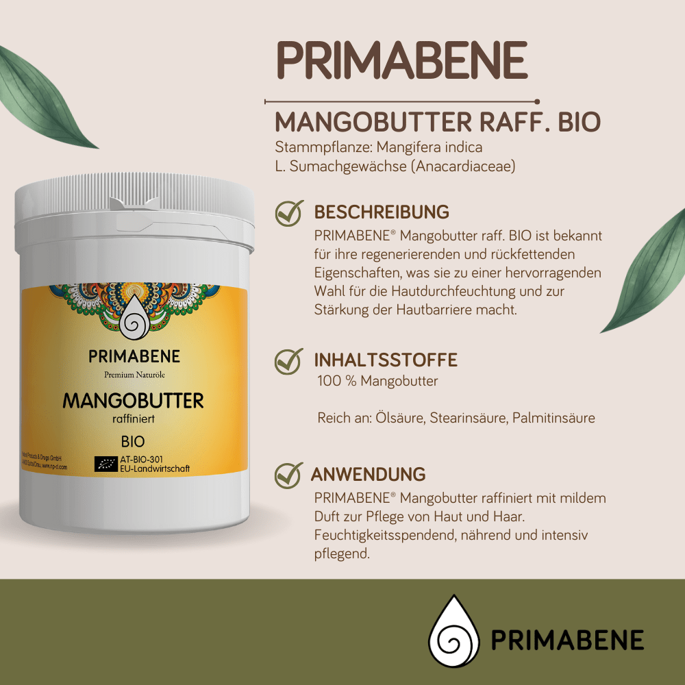 Bild von Mangobutter raff. Bio, nur für kosmetische Zwecke